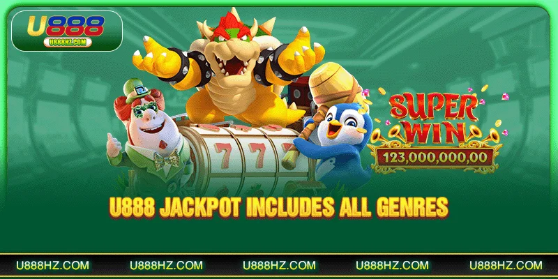 U888 Jackpot includes all genres